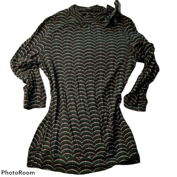 Unknown Tops - 🌷Retro Feel Dark Brown, Puss Bow